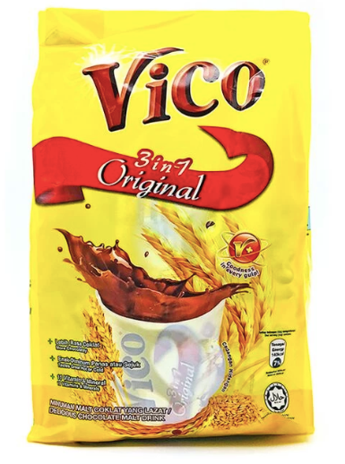 VICO 3 IN 1 ORIGINAL DELICIOUS CHOCOLATE MALT DRINK 18 X 32G