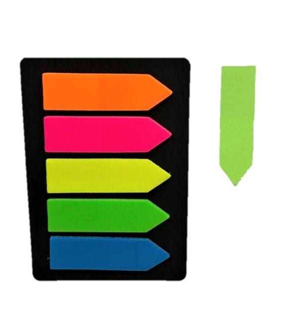 APLUS JP44125 ASST 5 COLOUR STICK NOTE W/ARROW