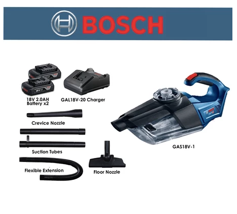 BOSCH GAS 18V-1 Cordless Vacuum Cleaner 06019C62L0