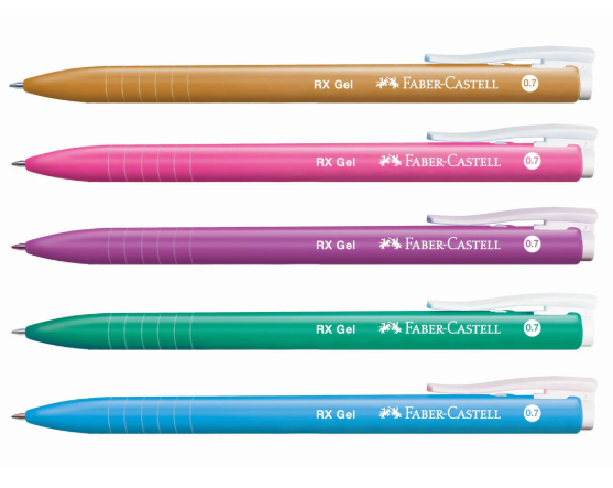 FABER CASTELL GEL PEN RX GEL COLOUR 0.7MM