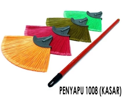 PLASTIC BROOM WITH HANDLE / PENYAPU / BROOM / MODEL 1008 / MODEL 1008