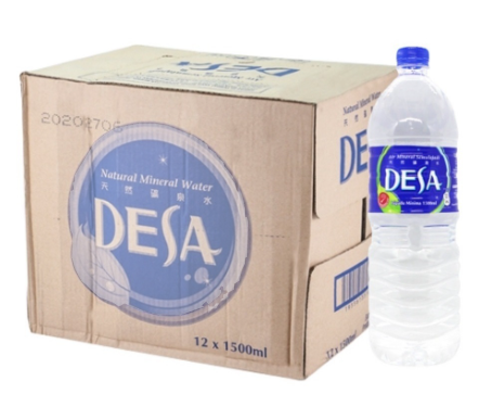 DESA / MINERAL WATER / 1500ML / 12'S PER CARTON / WATER / AIR MINERAL