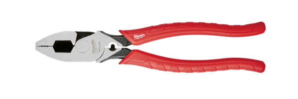 Milwaukee 9" (230mm) Comfort Grip High Leverage Lineman's Pliers with Crimper 48-22-6100