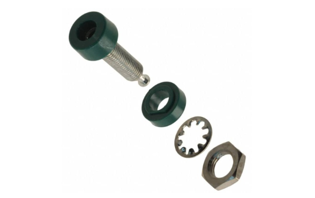 Fluke PJKPL 1581-5 B-jack, Tin Pl 10/pkg (green)