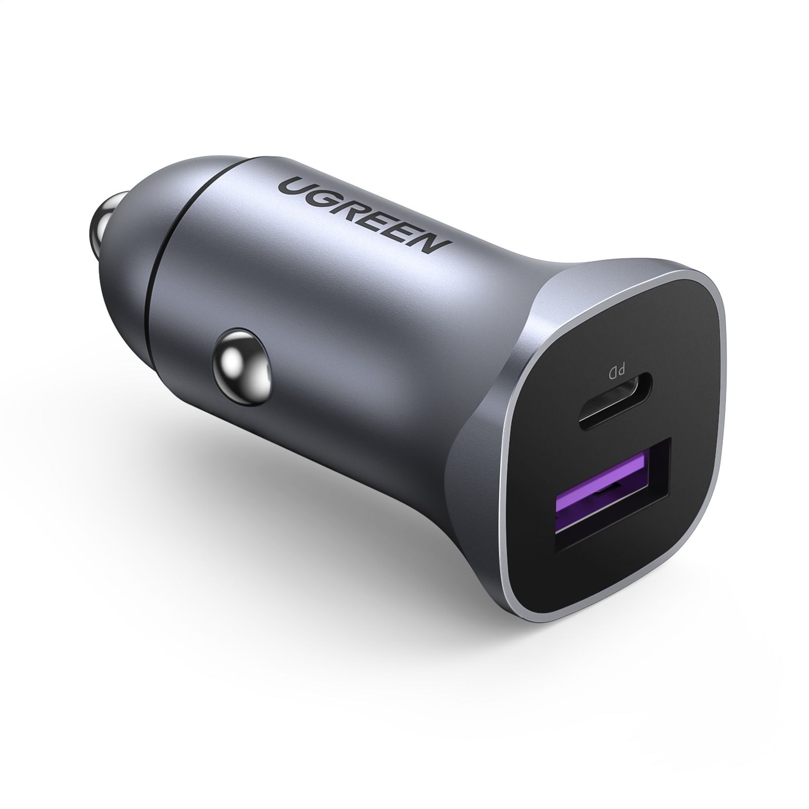 UGREEN PD30W SCP22.5W CAR CHARGER DUAL PORT FAST CHARGING 30W 22.5W