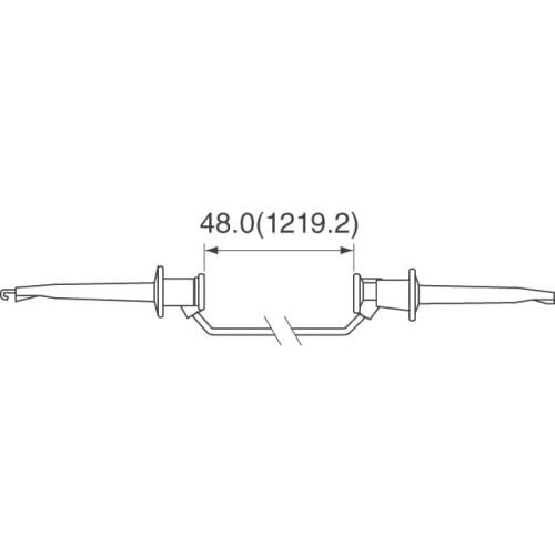 Fluke PATCH 3781-48-8 Minigrabber Patch Cord (gray)