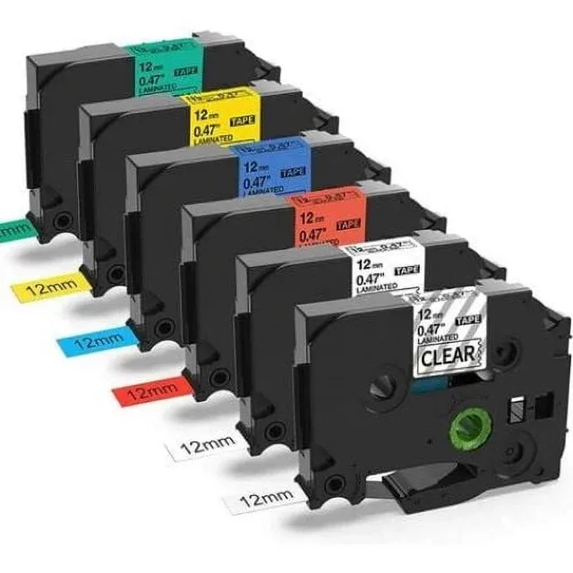 BROTHER TZE221  LABEL PRINTERS TAPE 12MM (ALL COLOR)