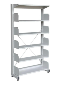 STERLING LIBRARY RACK SINGLE SIDED WITHOUT SIDE PANEL - 6 LEVEL (S316W)