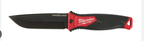 Milwaukee 5" HARDLINE Fixed Blade Knife w/ Knife Sheath 48-22-1928