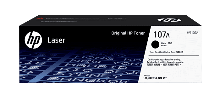 HP 107A BLACK LASER TONER CARTRIDGE