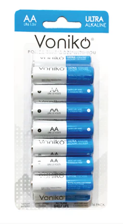 VONIKO Alkaline Battery AA Batteries - 16 Pcs