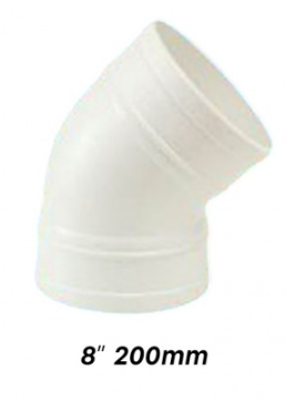 ATKC UPVC Fittings 135Â° Plain Bend 10" (250MM)