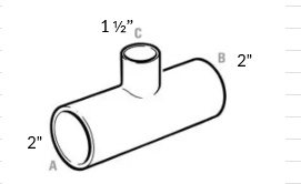 SS Sch10 Reducer 2” - 1 ½” seamless