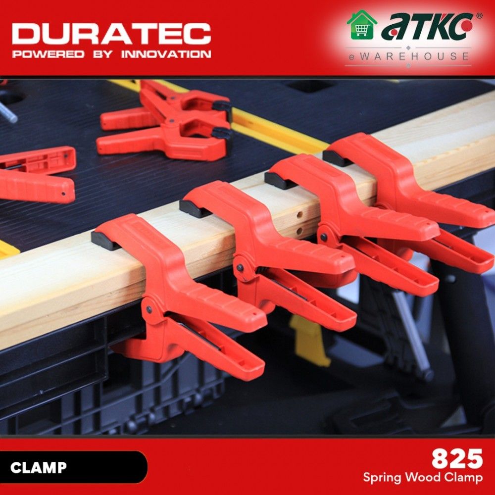 Duratec 825 Single Colour Value Spring Wood Clamp (100MM) 10PCS
