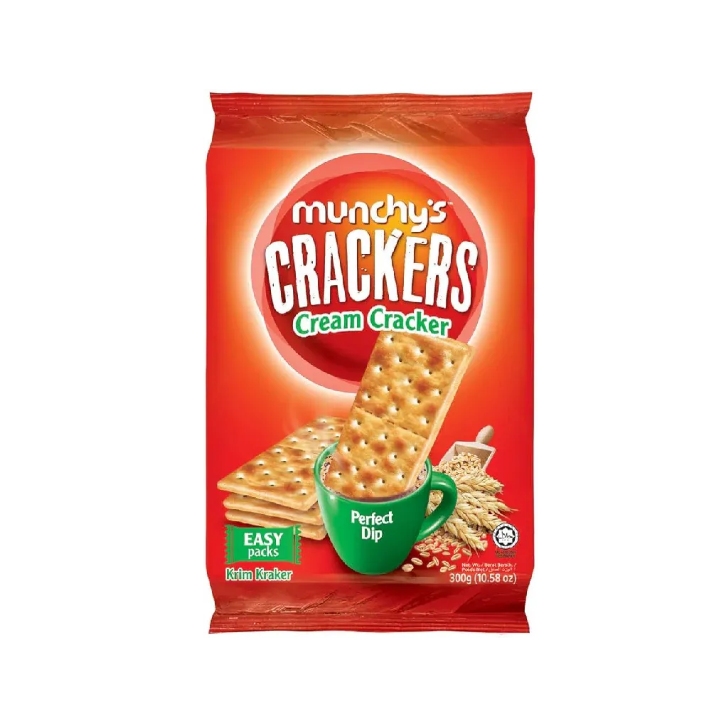 MUNCHY'S  CREAM CRACKERS  12 X 25G SACHET PACK