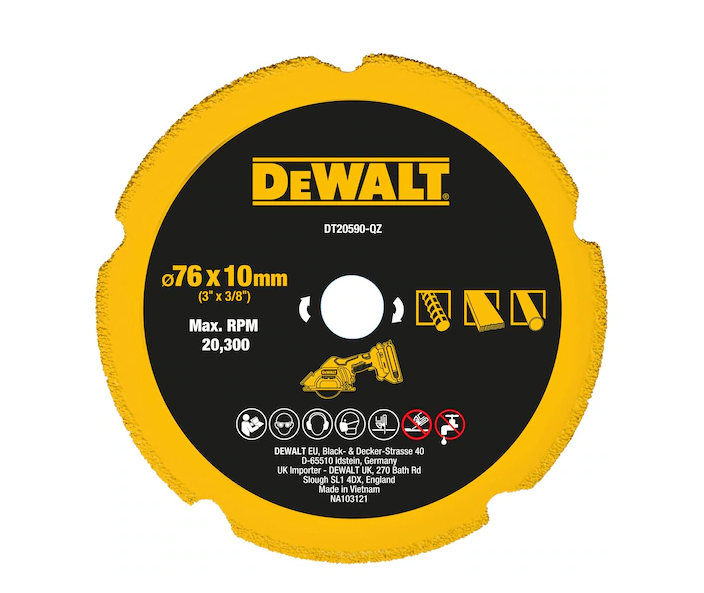 Dewalt 76mm Diamond Multi-Material disc