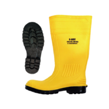 BLACK HAMMER SAFETY RAIN BOOTS W/ STEEL TOE CAP AND MIDSOLE BH (LL2) YELLOW