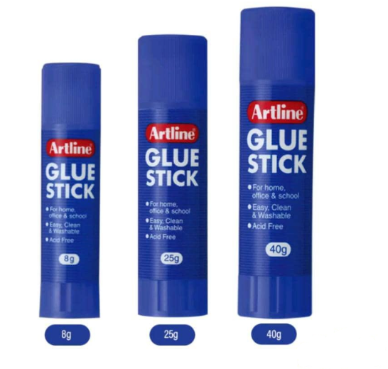 ARTLINE / GLUE STICK / 8GMS / 25GMS / 40GMS / ARTLINE GLUE STICK / GAM PELEKAT / GUM ARTLINE