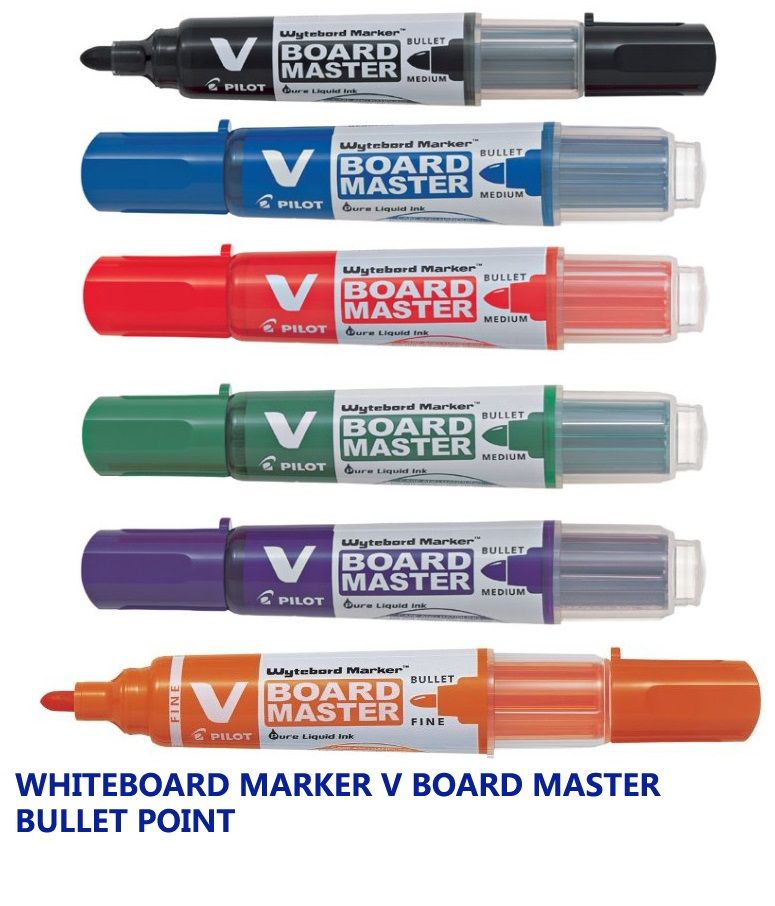 PILOT V BOARD MASTER (Medium) WHITEBOARD MARKER-BLACK