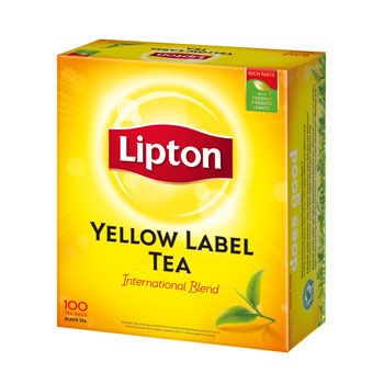Lipton Yellow Label Black Tea 100 Tea Bags x 2g (200g)