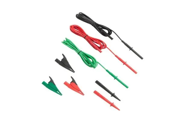 Fluke FUSED TL1550B Test Lead Set With Alligator Clips, Red/blk/grn
