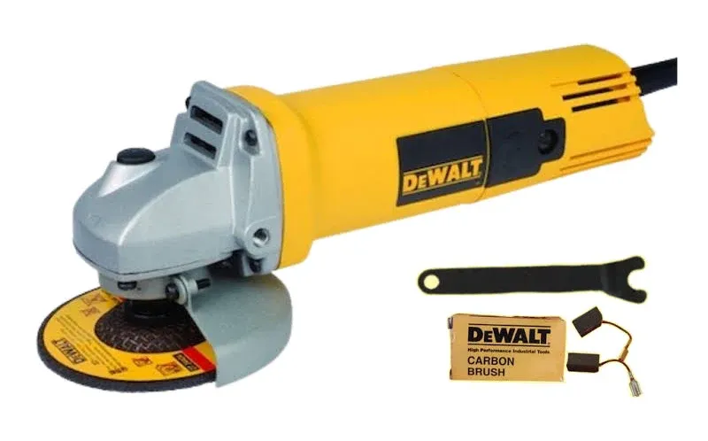 Dewalt 100mm (4") 680W Small Angle Grinder with Bonus Carbon Brush (Toggle Switch) (Bare)