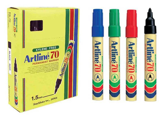 Artline 70 permanent marker box 12pcs