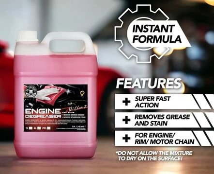 Engine Degreaser Chemical 4KG Alkaline Degreaser Rim Wash Chain Cleaner Bike Cleaner Oil Degreaser 
