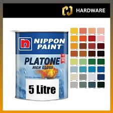 NIPPON PAINT Platone High Gloss Paint [5L] (White)