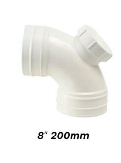 ATKC UPVC Fittings Sweep Bend I/O 8" (200MM)