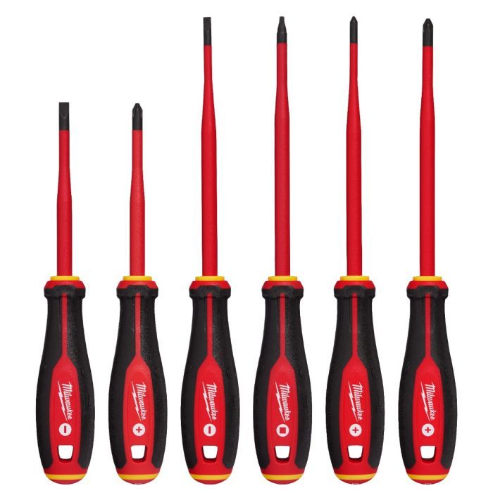 Milwaukee 1000V Insulated Slim Tip Screwdriver Set (6pcs) 48-22-2206