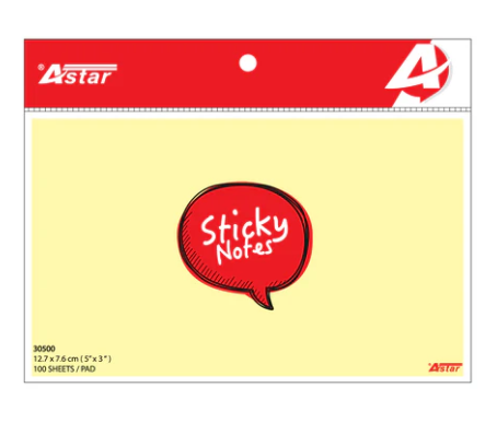 ASTAR STICKY NOTE  30500 2 X 3