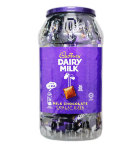 CADBURY DAIRY MILK CHOCOLATE JAR 100 X 405G