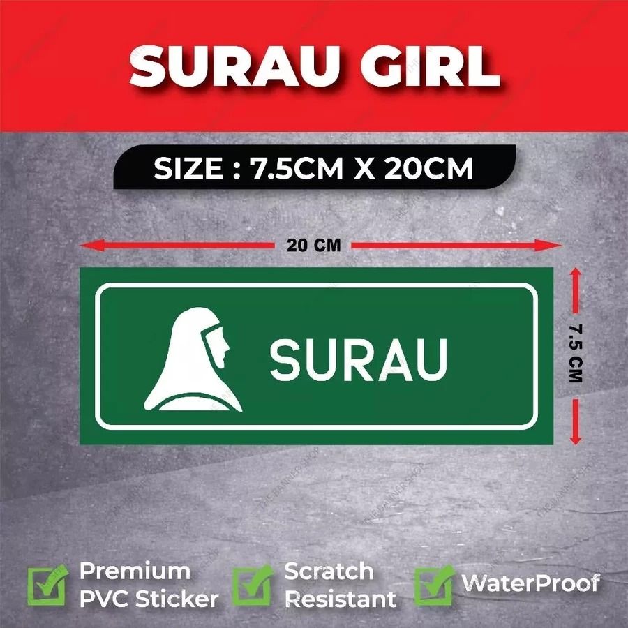 Customade Signage with board (Surau Girl)