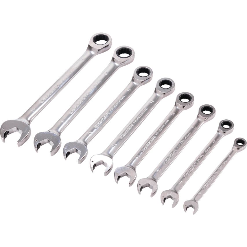 KENNEDY KEN5823990K 10-19mm RAatchet Combination Spanner Set 9PC