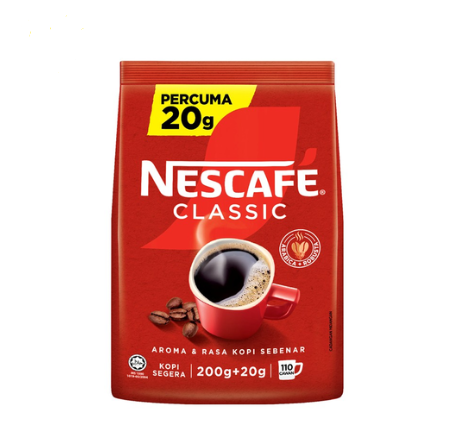 NESTLE NESCAFE CLASSIC INSTANT COFFEE REFILL PACK 200G