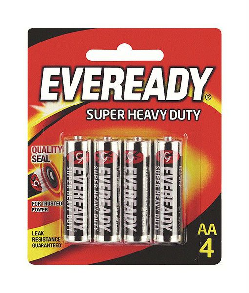EVEREADY SUPER HEAVY DUTY (AA) BATTERY  4PCS