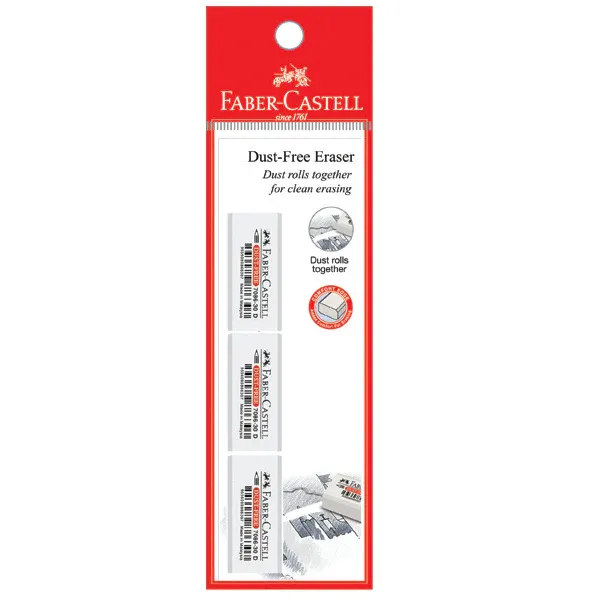 Faber-Castell Dust Free Eraser 7086 box 30 pieces