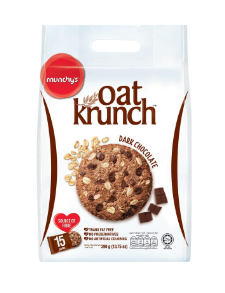 MUNCHYS OAT KRUNCH DARK CHOCOLATE 390G (15 small packs) BISCUIT