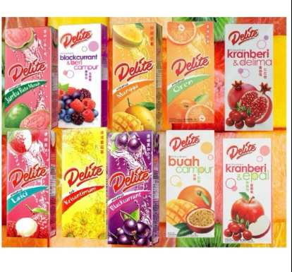 DELITE UHT FRUIT DRINK 24 X 250MM ( ALL FLAVOUR )