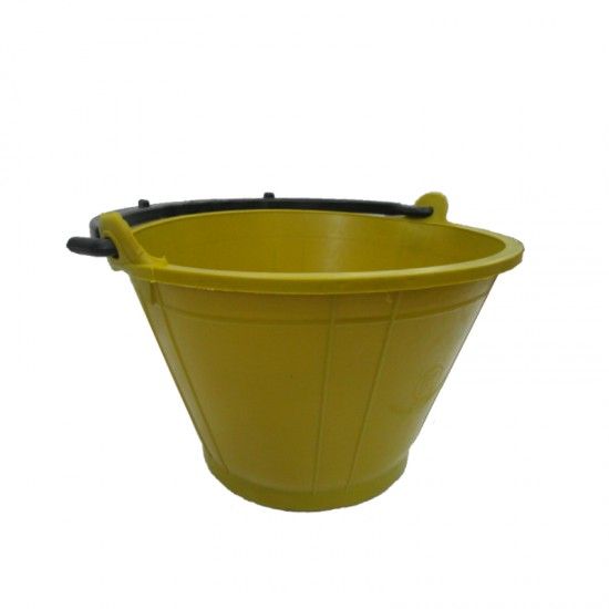 ATKC Koyomat PVC Cement Bucket (Yellow) with SteelHandle