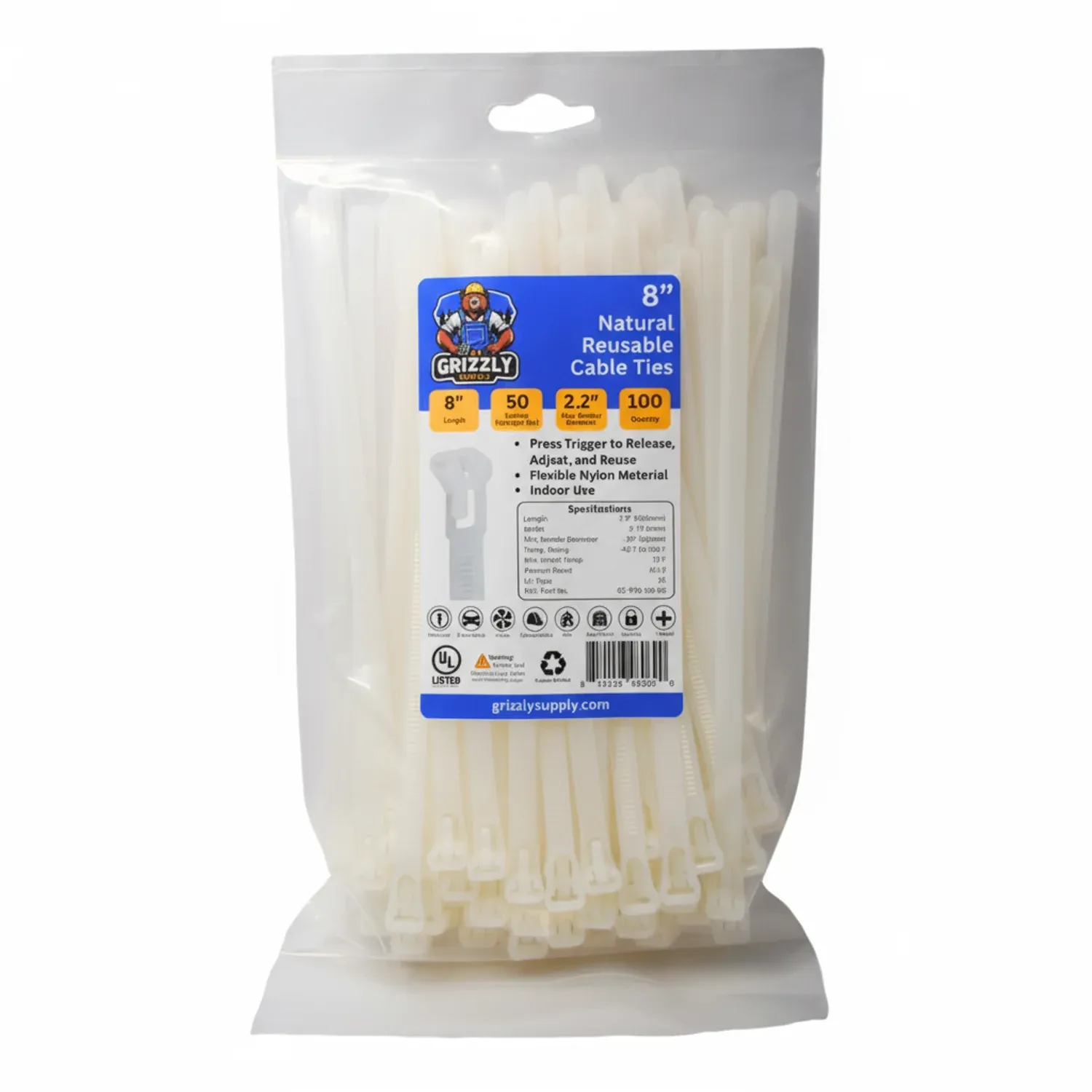CABLE TIE / CABLE TIE / ALL SIZE -100'S (BAG)