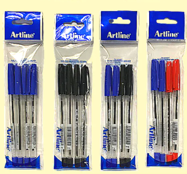ARTLINE BALL PEN 8270 BLACK (4PCS/SET)