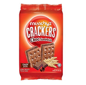 MUNCHY'S  CHOCOLATE SANDWICH CREAM CRACKER  300G