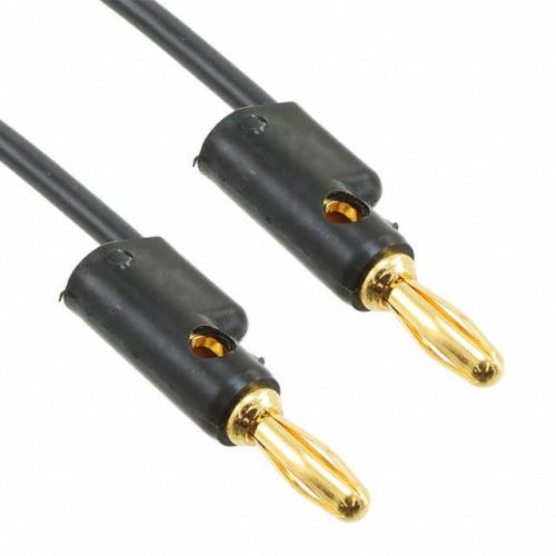 Fluke PATCH 2948-24-0 Banana Plug Patch Cord, Gold (black)