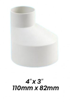 ATKC UPVC Fittings Reducing Socket 4" x 3" (110MMx82MM)