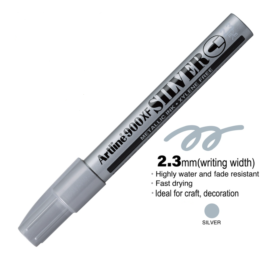 ARTLINE METALLIC MARKER 900XF SILVER (1PCS)