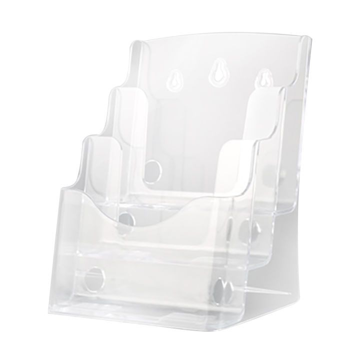 ACRYLIC A4 BROCHURE DISPLAY HOLDER RACKS STAND 2 TIER