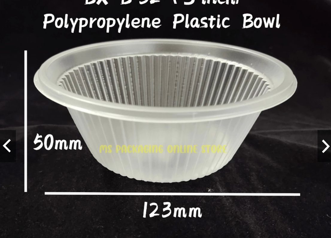 Disposable Clear Plastic Bowl 5" (1000pcs)