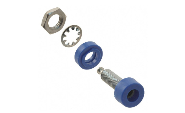Fluke PJKPL 1581-6 B-jack, Tin Pl 10/pkg (blue)